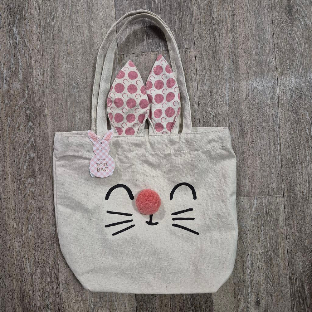 Girls Eccolo Bunny Tote Bag One Size Beige Pink